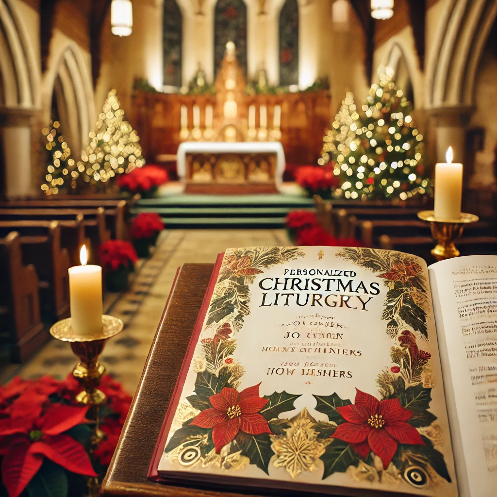 Kerstliturgie: Vier de geboorte van Christus met een persoonlijk boekje